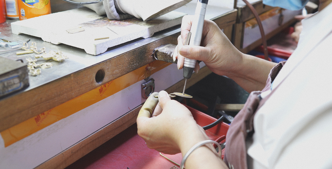 Pattern making stage in the fashion jewelry manufacturing process