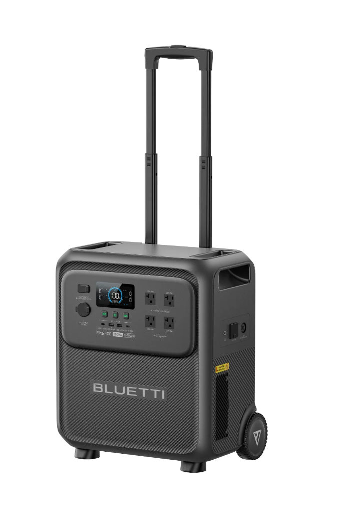 BLUETTI Elite 400 portable power station with wheels for easy transport