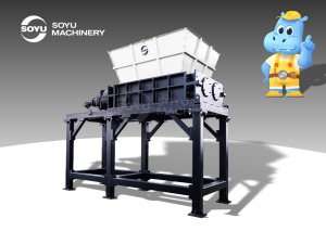 Paper mill waste shredder