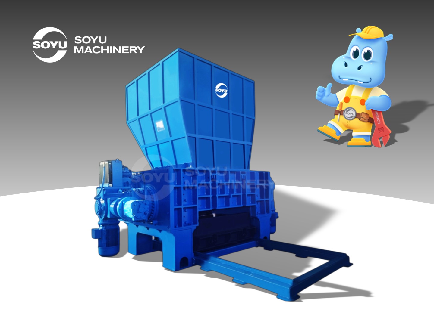 Four shaft shredder model FS160160 from Soyu Machinery