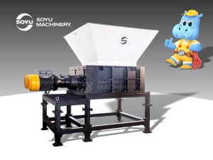 Four shaft shredder