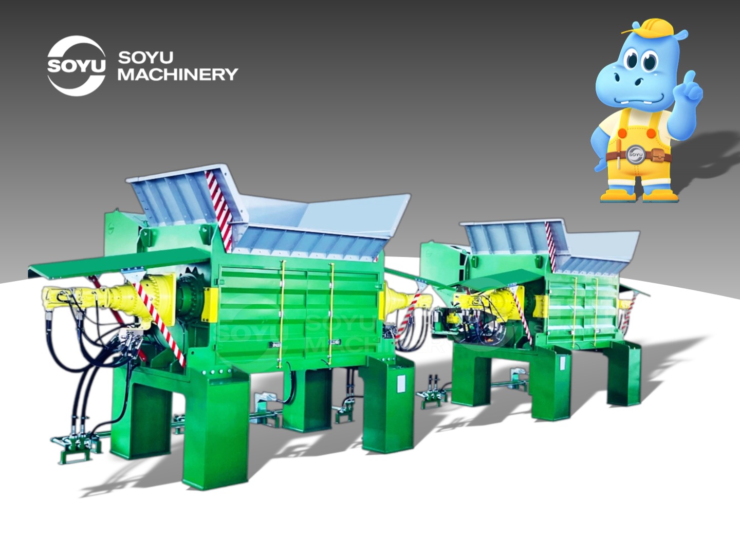 Heavy duty metal shredder configured for primary scrap metal reduction