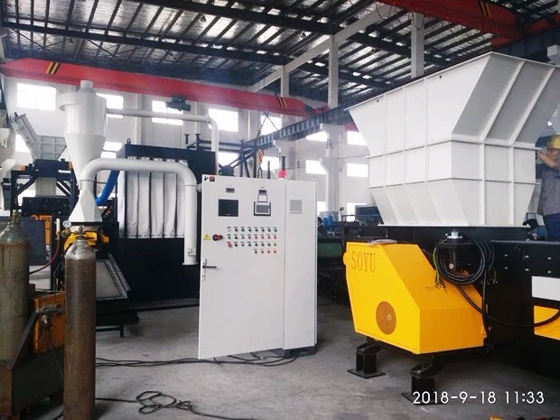 SOYU Machinery Industrial Shredders in Global Recycling Facility