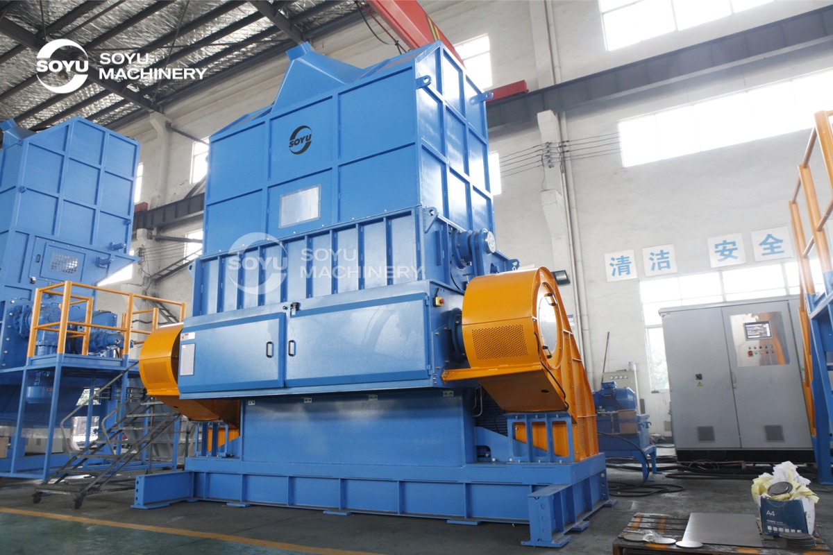 Waste paper shredder installation site – Soyu Machinery
