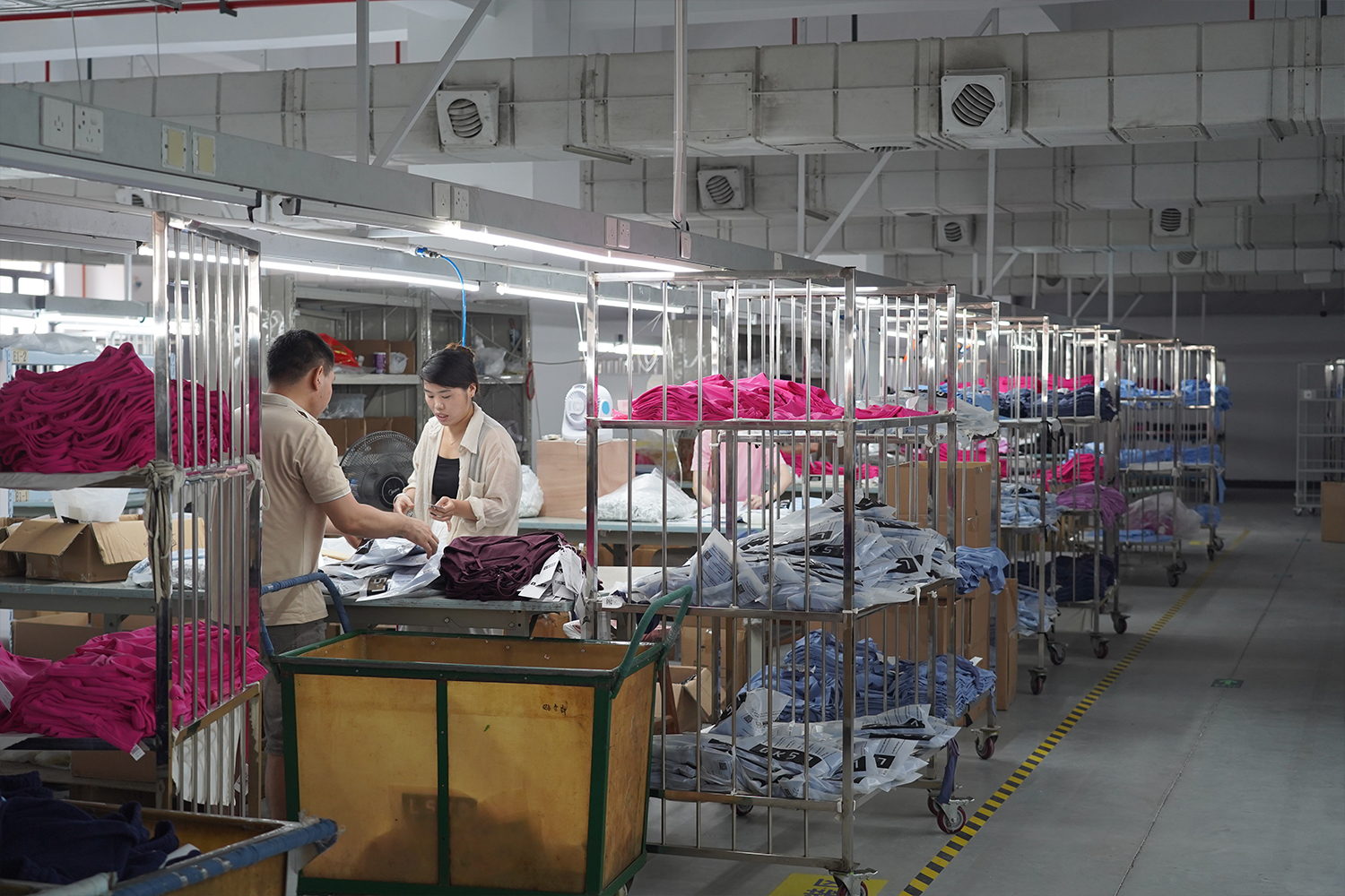 Organized Packaging Area