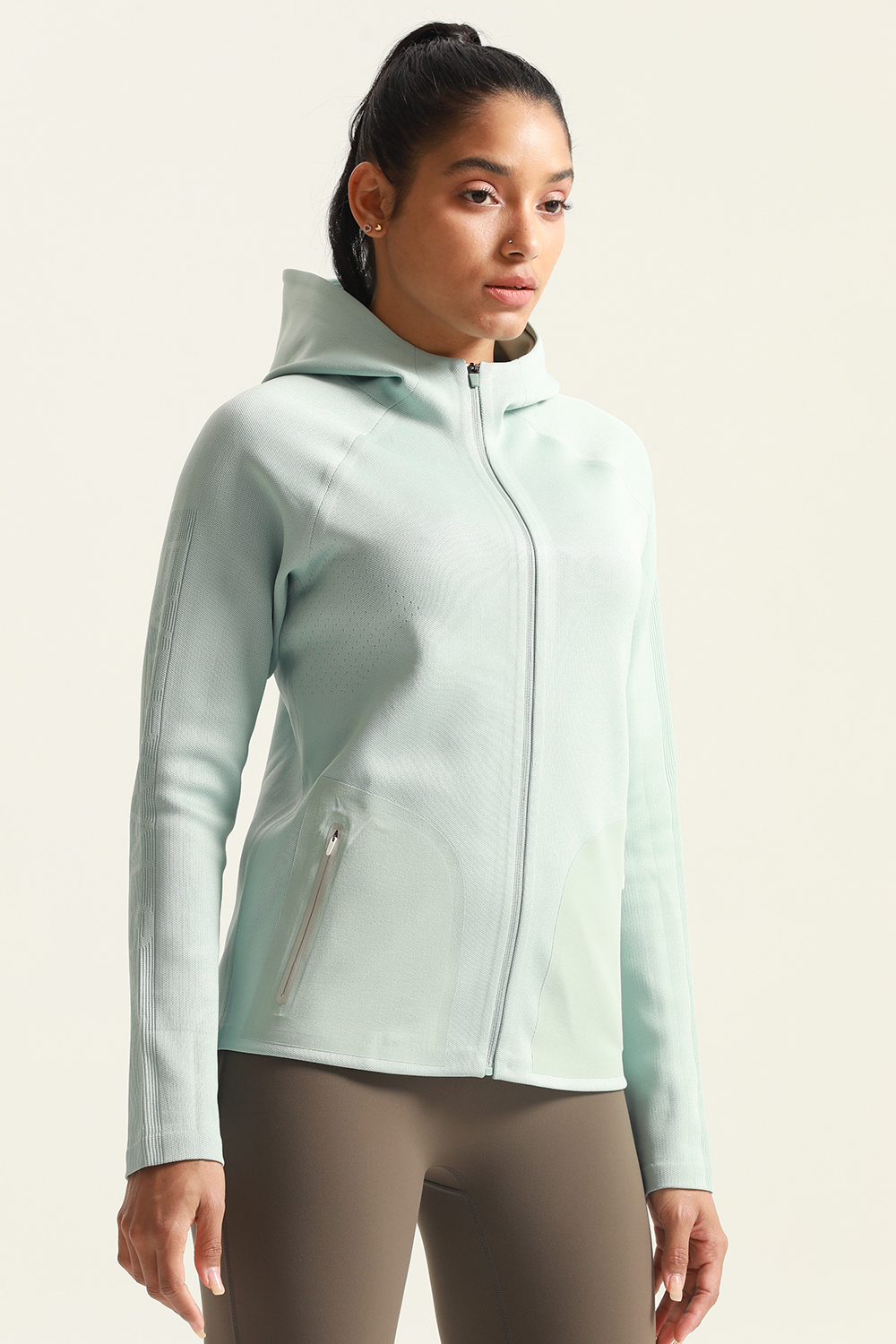 insulated fleece jacket - back view