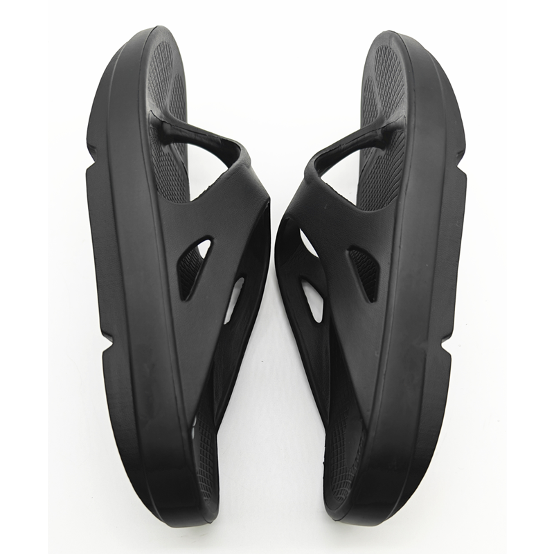 Side View - Deep Heel Cup and Ergonomic Arch Support Structure on EVA flip flop model A05