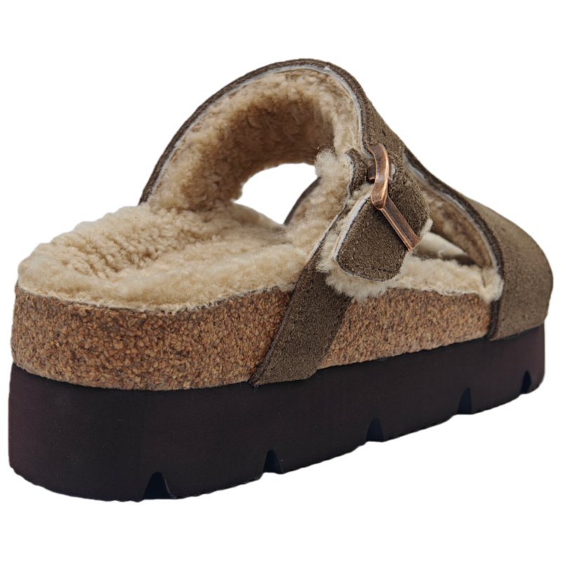 OEM cork sandals with adjustable Shore A hardness - side view