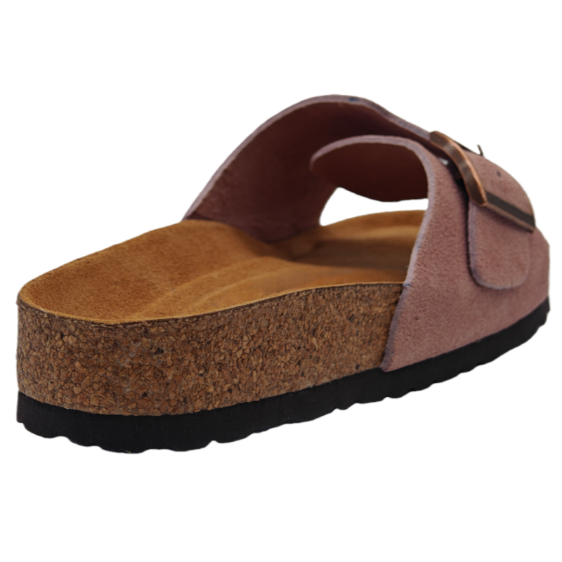 Latex cork slipper with anatomical arch support cork footbed