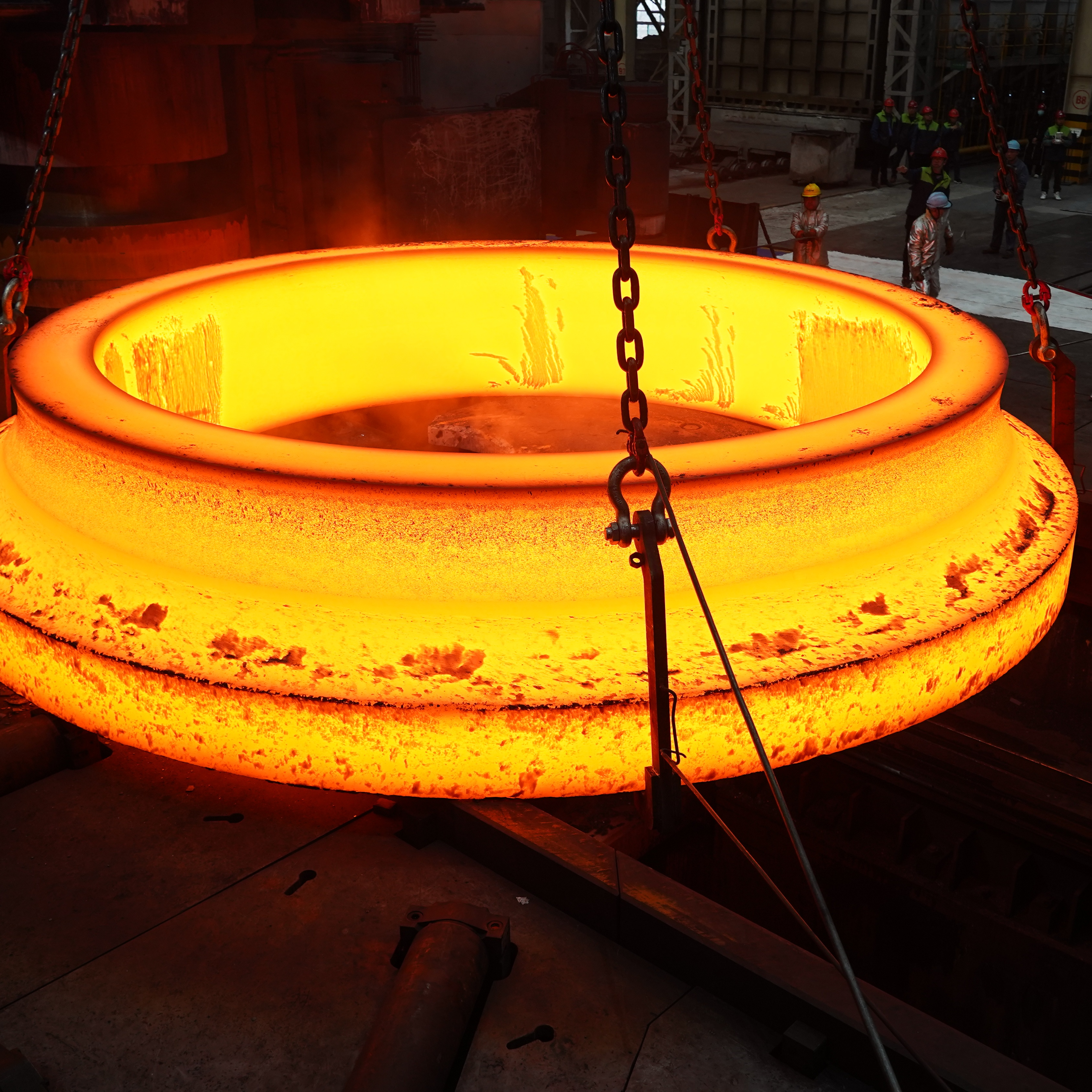 Profiling rolled ring forgings