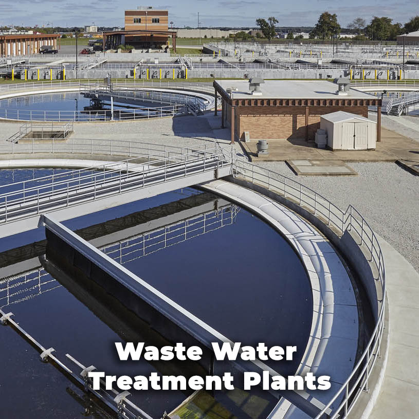 Wastewater treatment plant installation