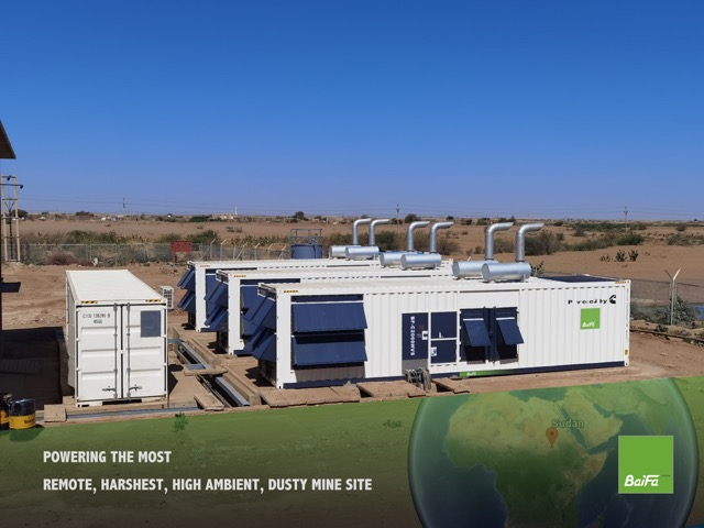 BAIFA diesel generator set for mining application