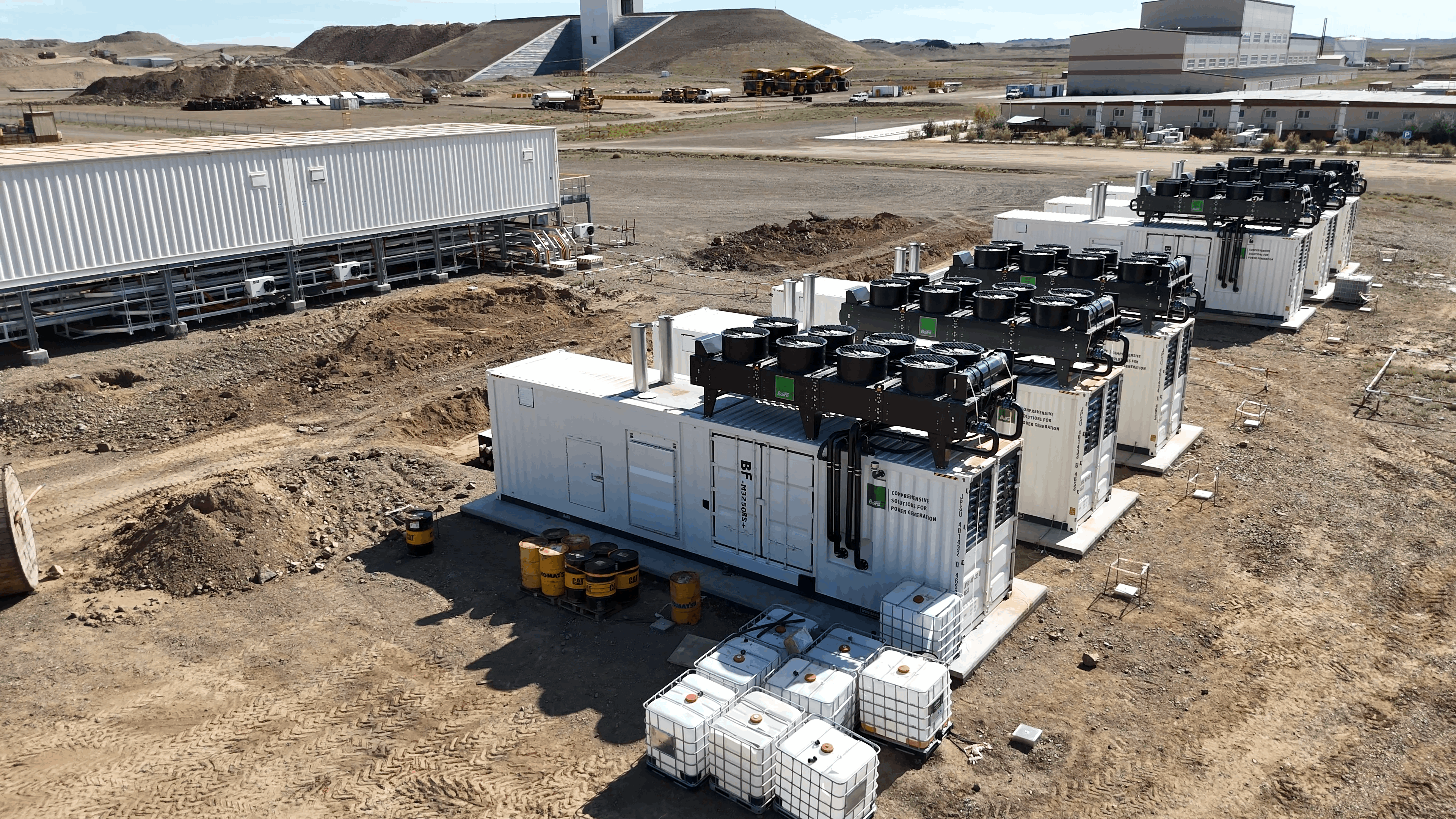 BAIFA generator set deployed in a mining application in Mongolia