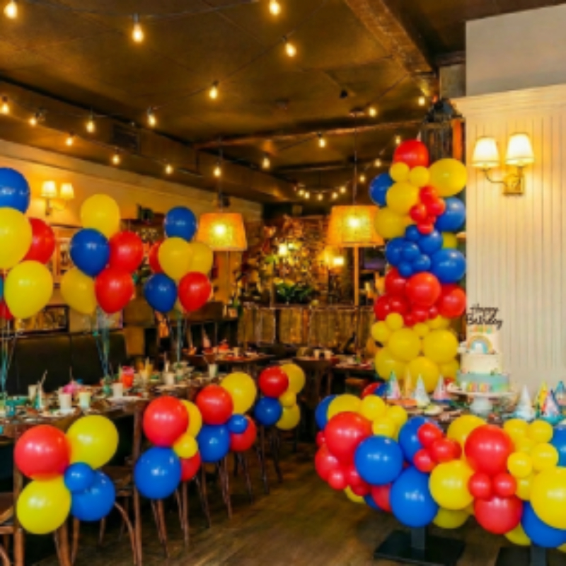 Colored latex balloons