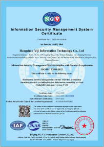 Information Security Management System Certificate