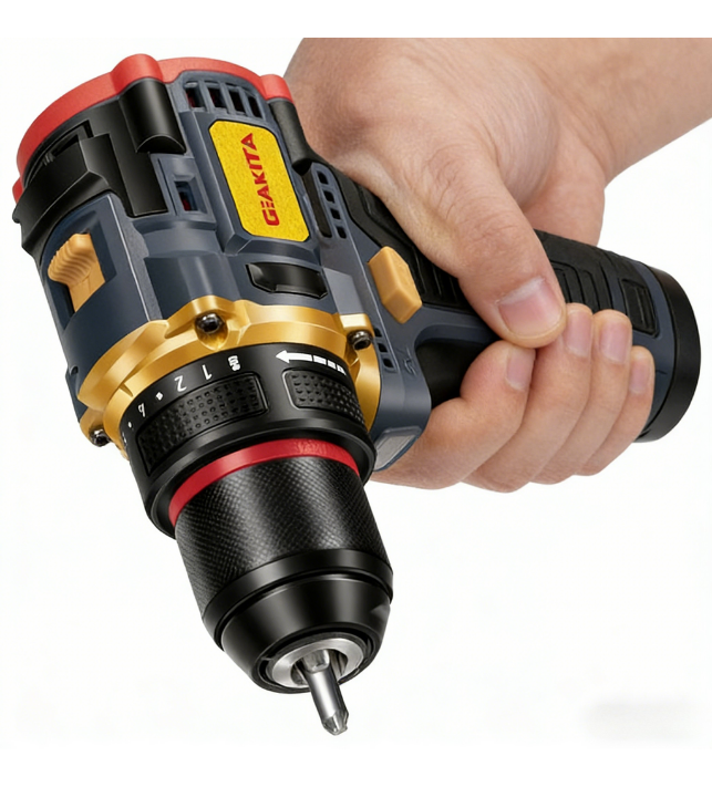 Geakita DK01 16.8V brushless cordless drill with 120 N.m max torque