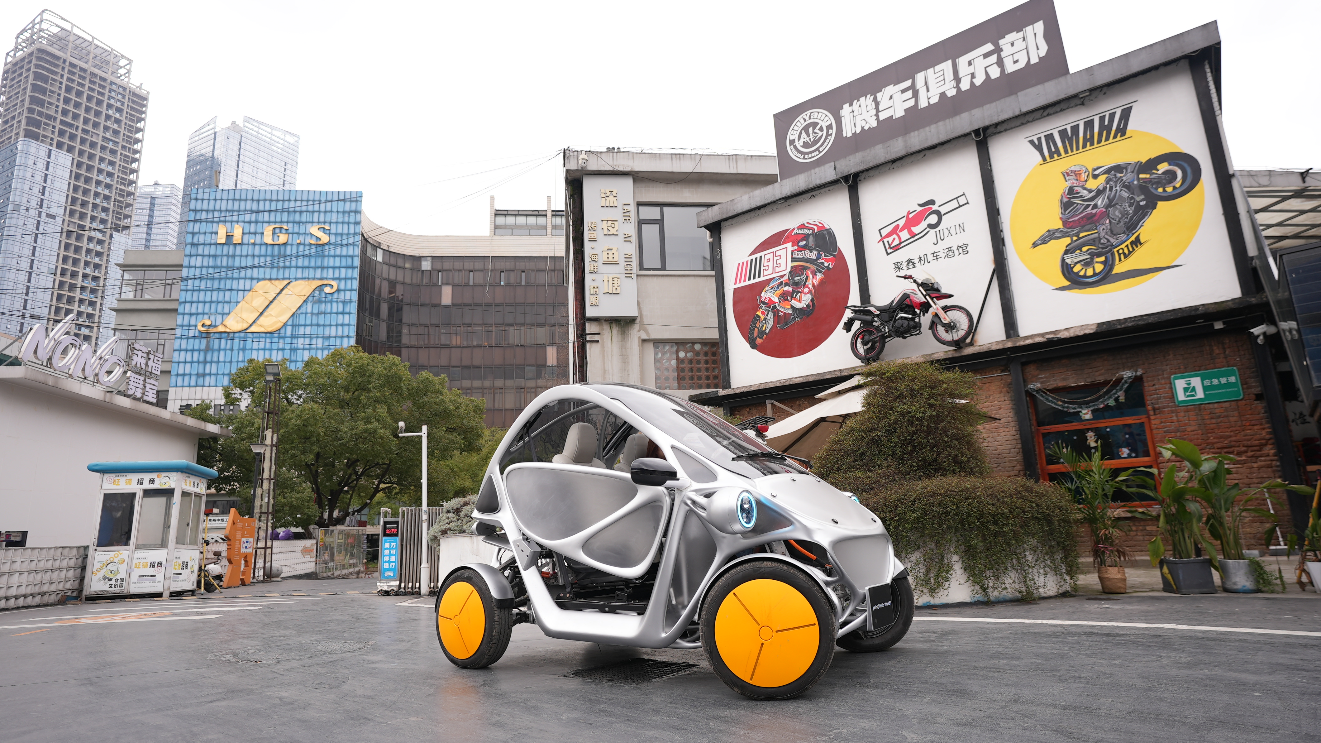 PIX RoboEV Beastie side view showing interior and compact design