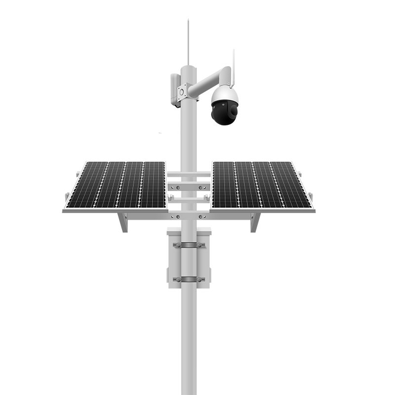 200W100AH 4G solar CCTV Camera front view