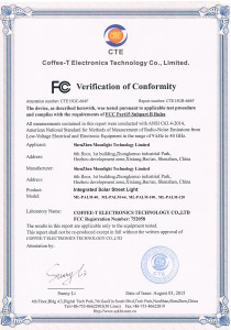 FCC Verification of Conformity