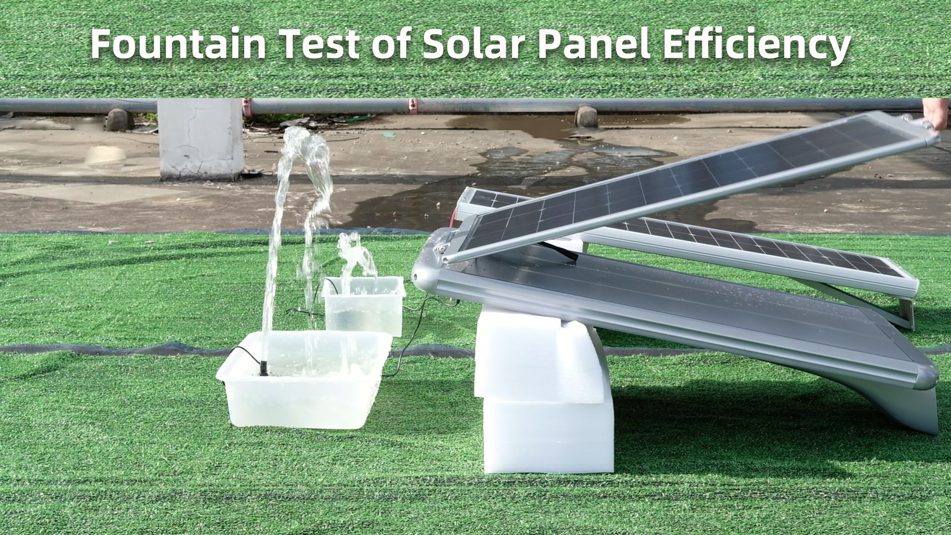 Comparison of solar panel power generation showing Cmoonlight's foldable solar panel achieving 50% higher solar efficiency than conventional panels.
