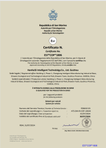 UNECE COP Approval – Conformity of Production Certificate