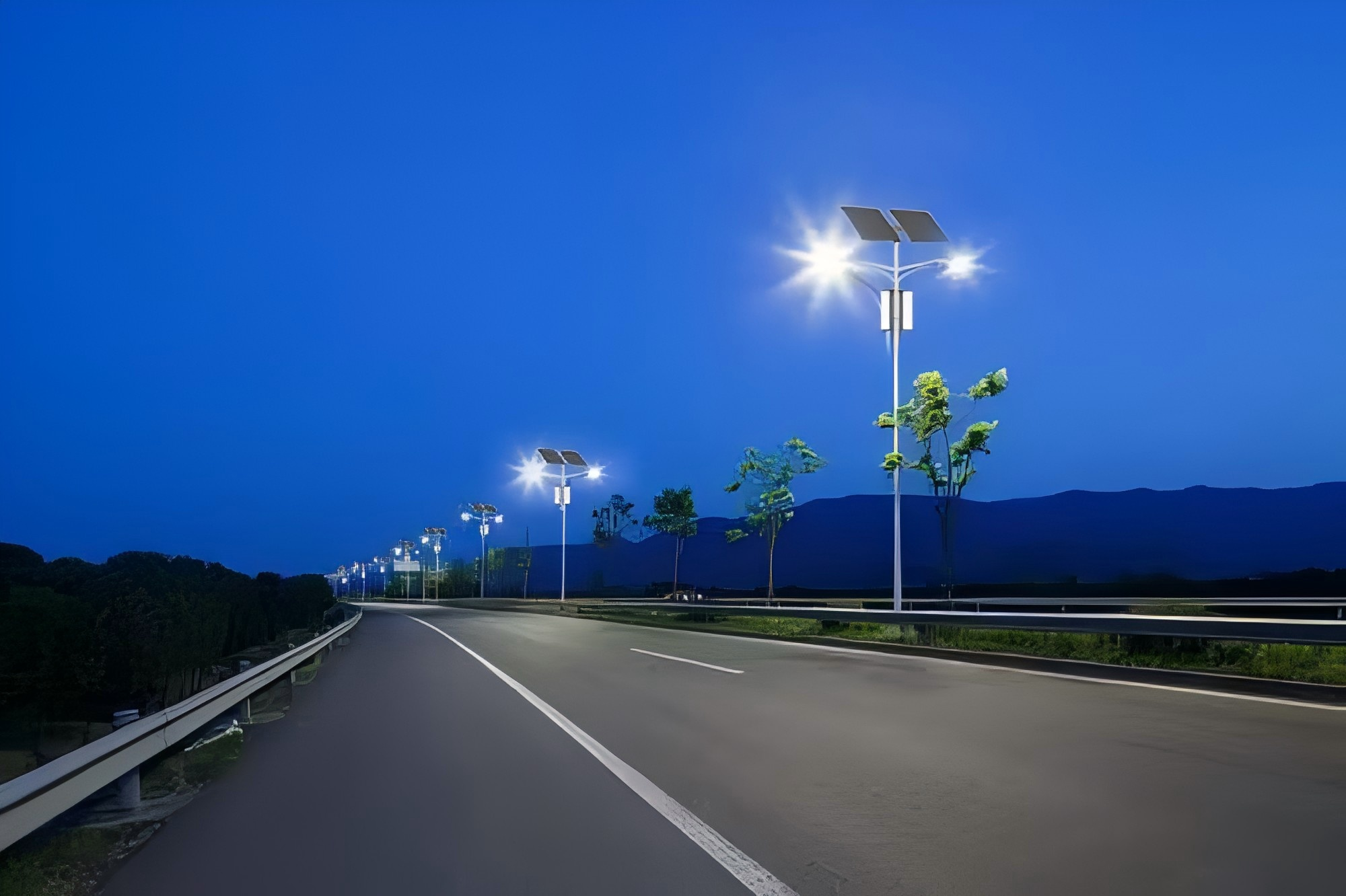 120W split solar street light for highway in Mexico