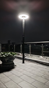 Vertical Solar Wrapped Light Pole