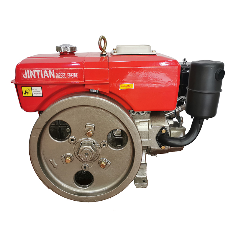R180 engine with water cooling system visible