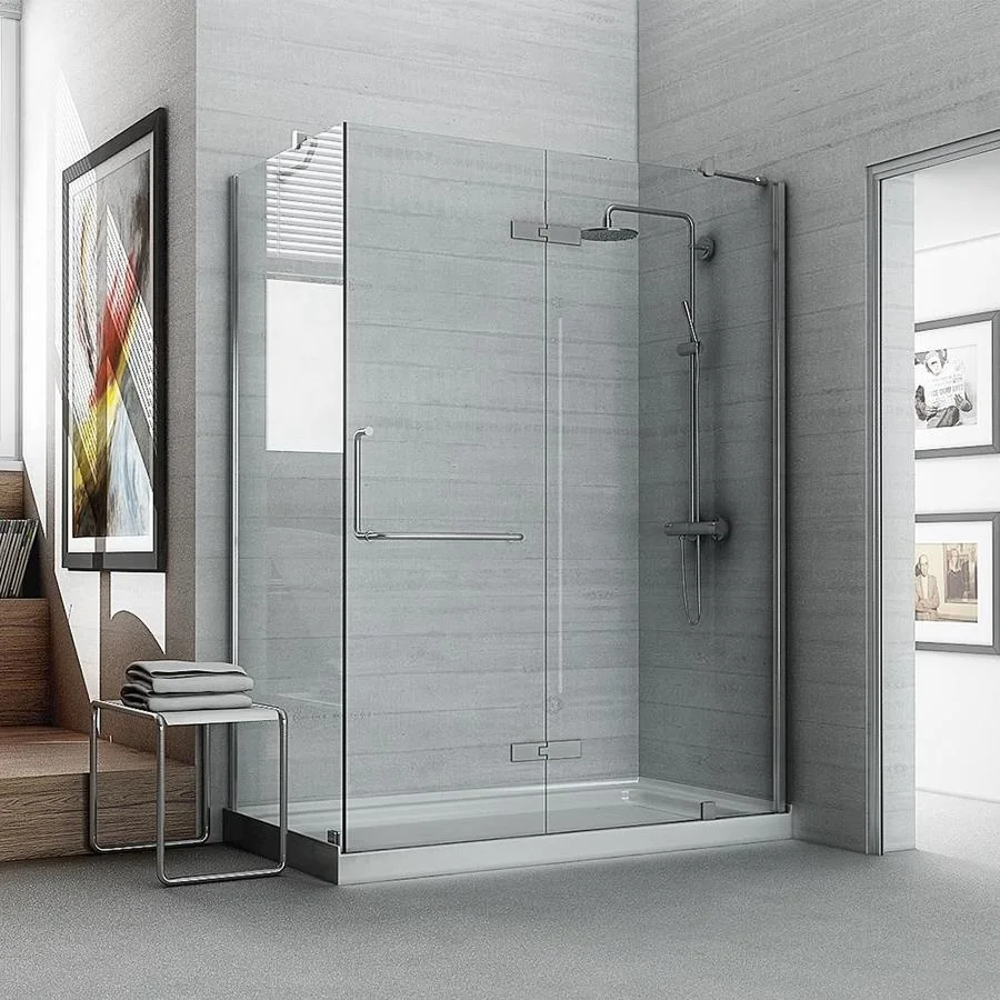 Tempered glass shower door application