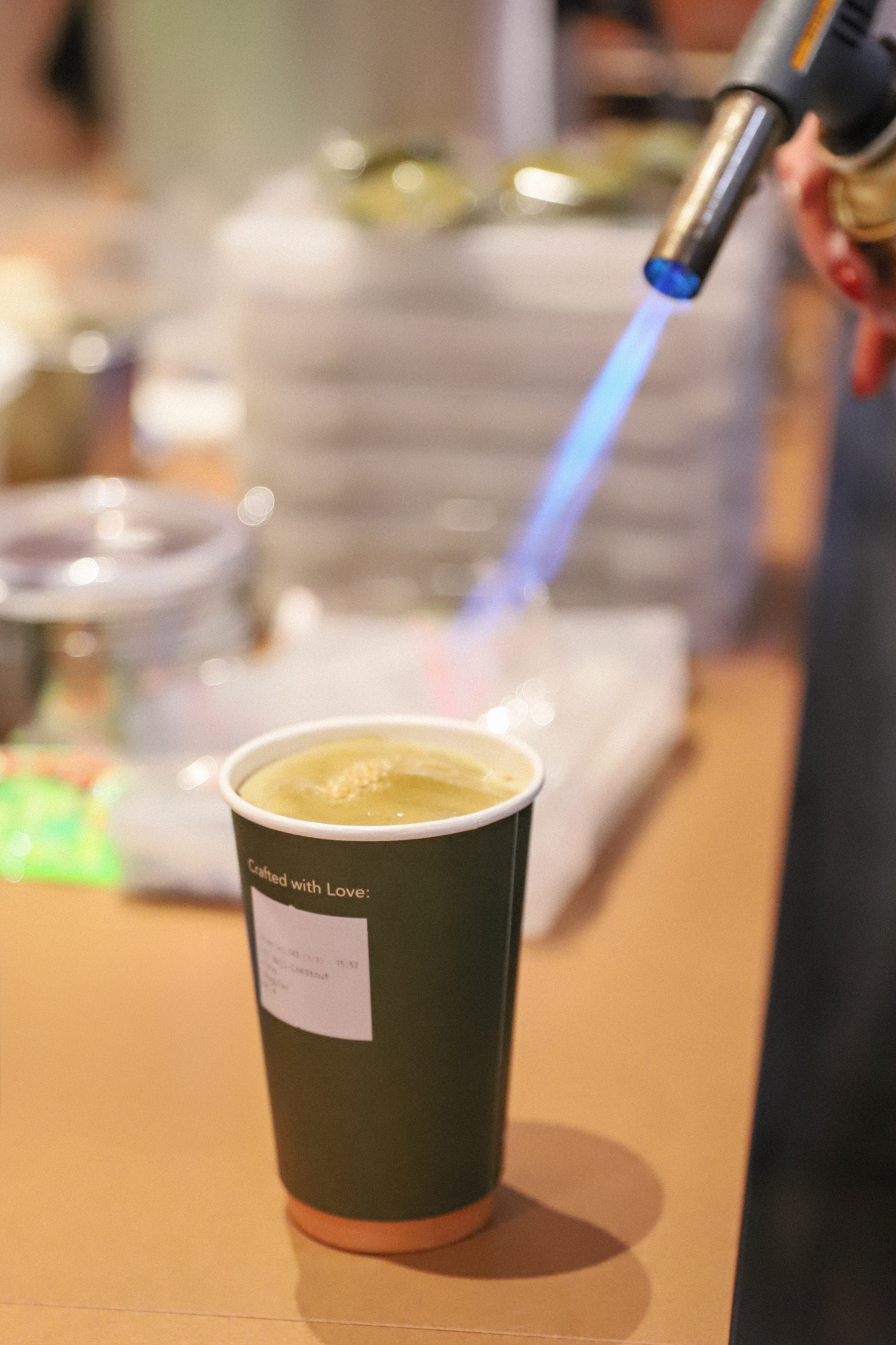 Production process of handcrafted healthy bubble tea at Mother Pearl's central kitchen