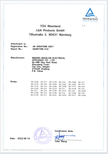 CERTIFICATE
of Conformity