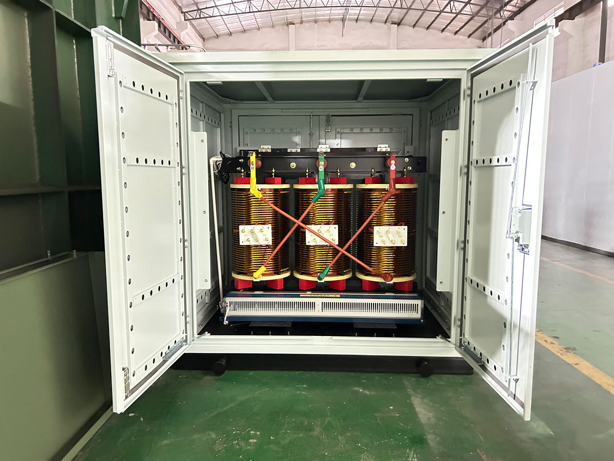 500kva vacuum impregnated VPI dry type transformer Class H 180℃ 4160 V to 208Y DOE Medium Voltage transformer<p class=
