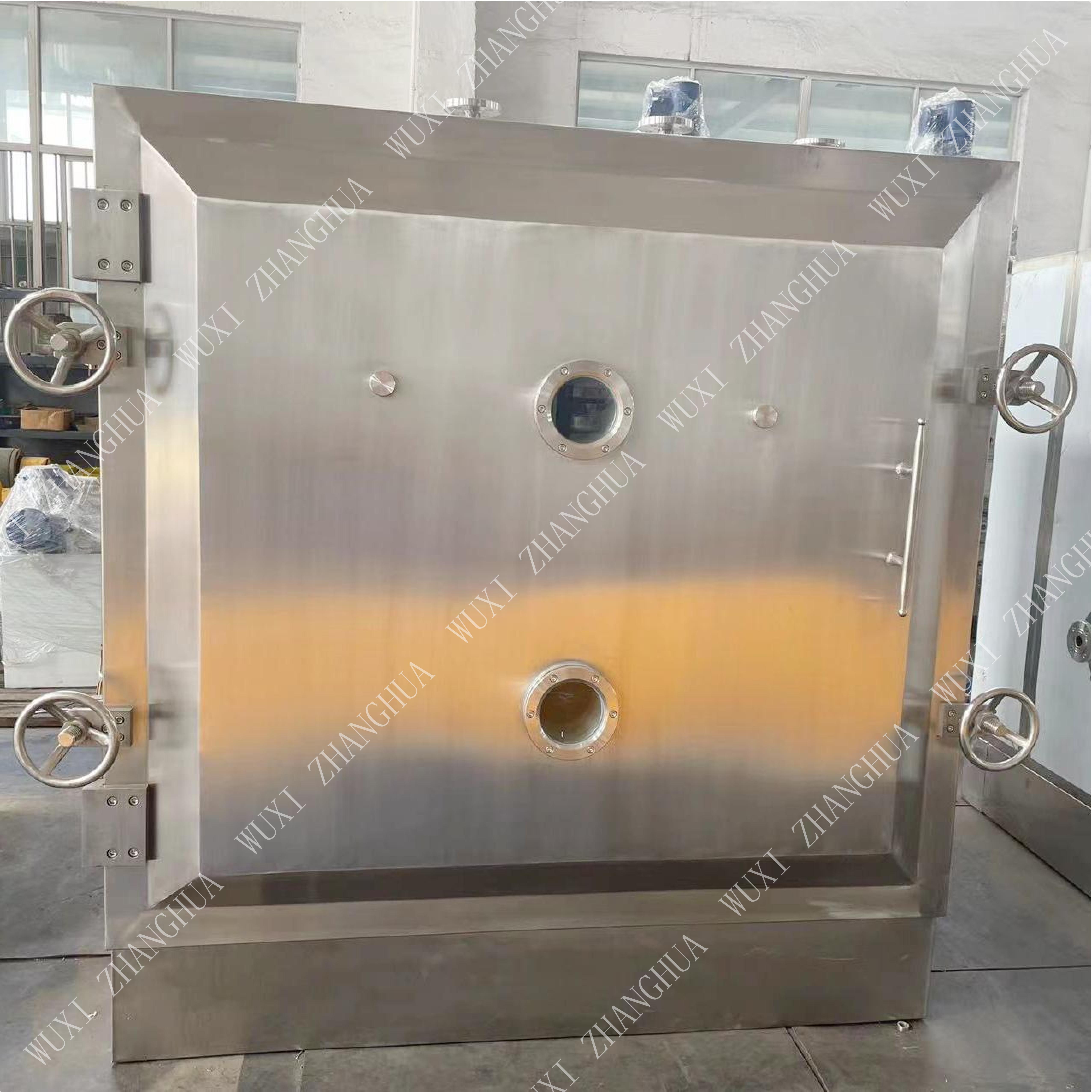 GMP compliant vacuum drying oven in 316L stainless steel for API drying