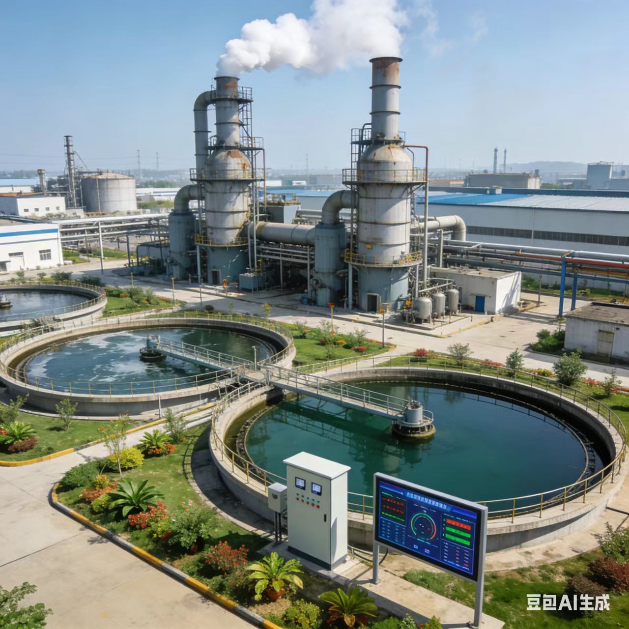 Titanium electrodes used in water treatment systems for disinfection