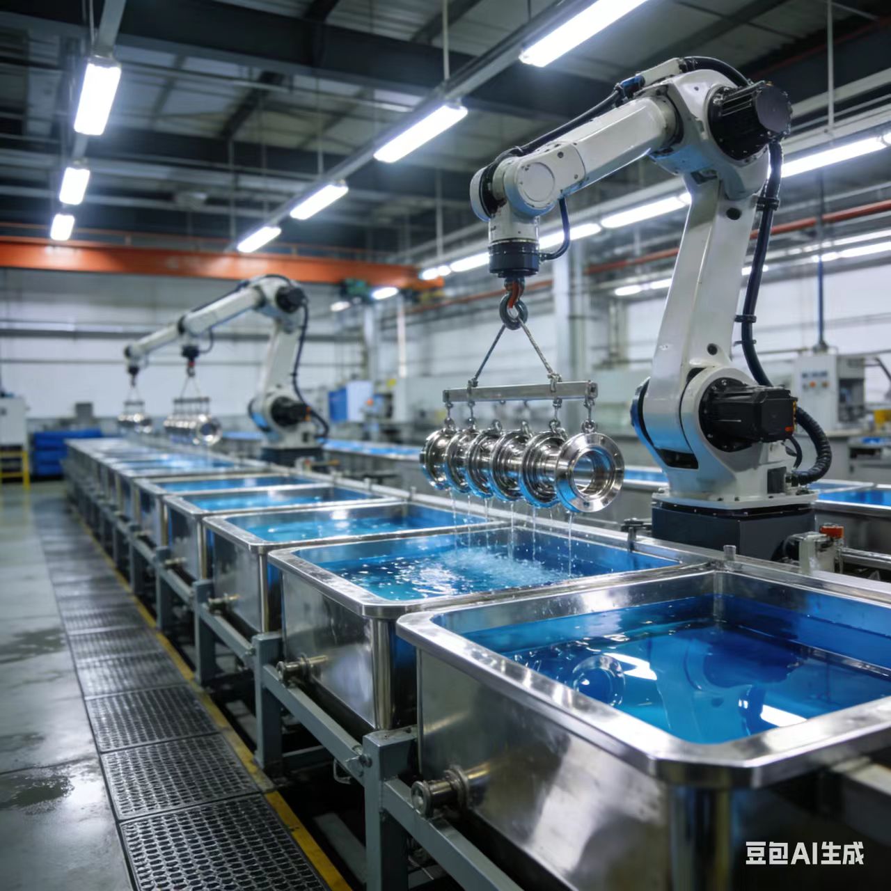 Metal plating application using titanium electrodes