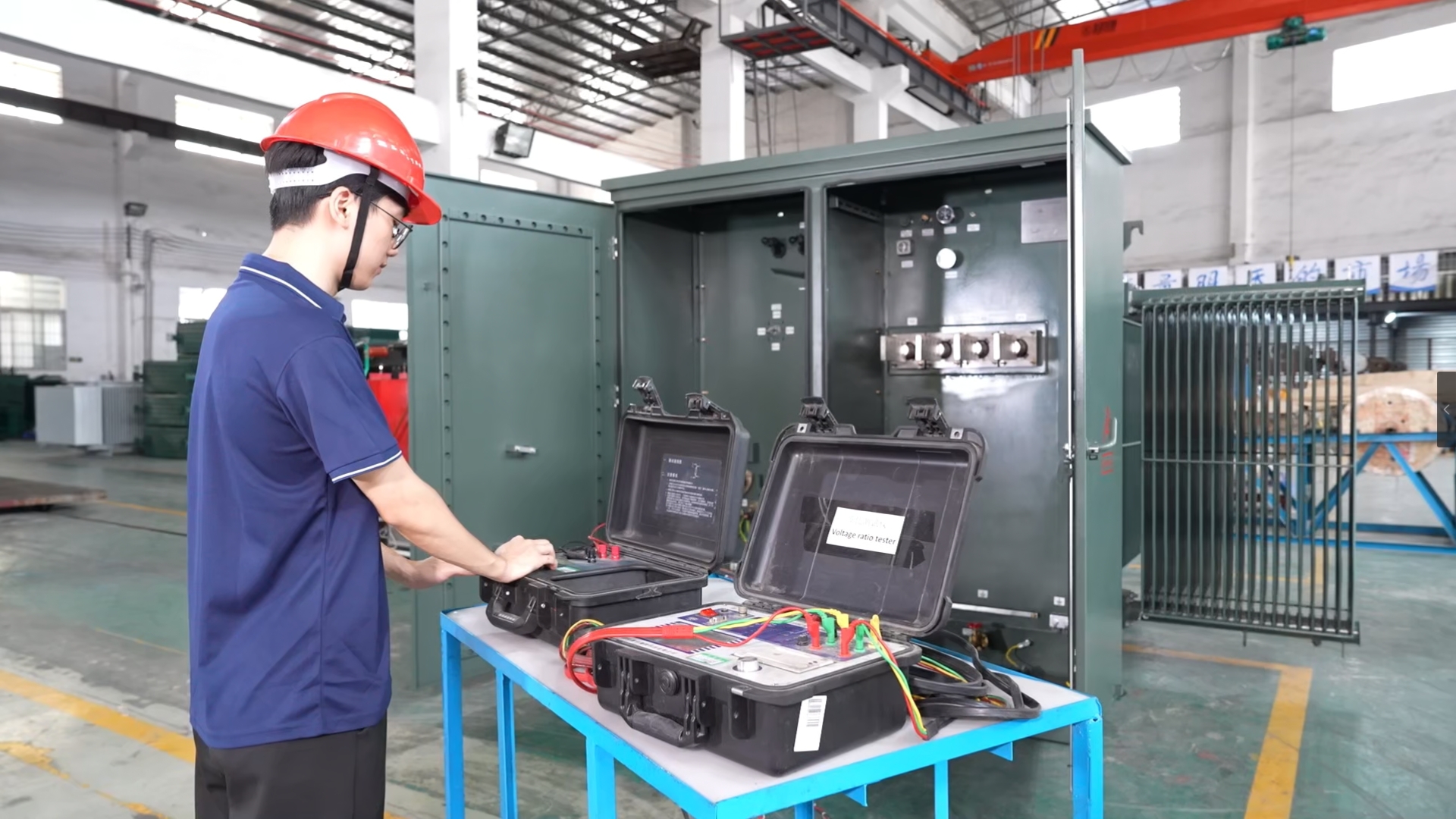 Substation transformer production process testing supporting quotation and pre-shipment acceptance requests