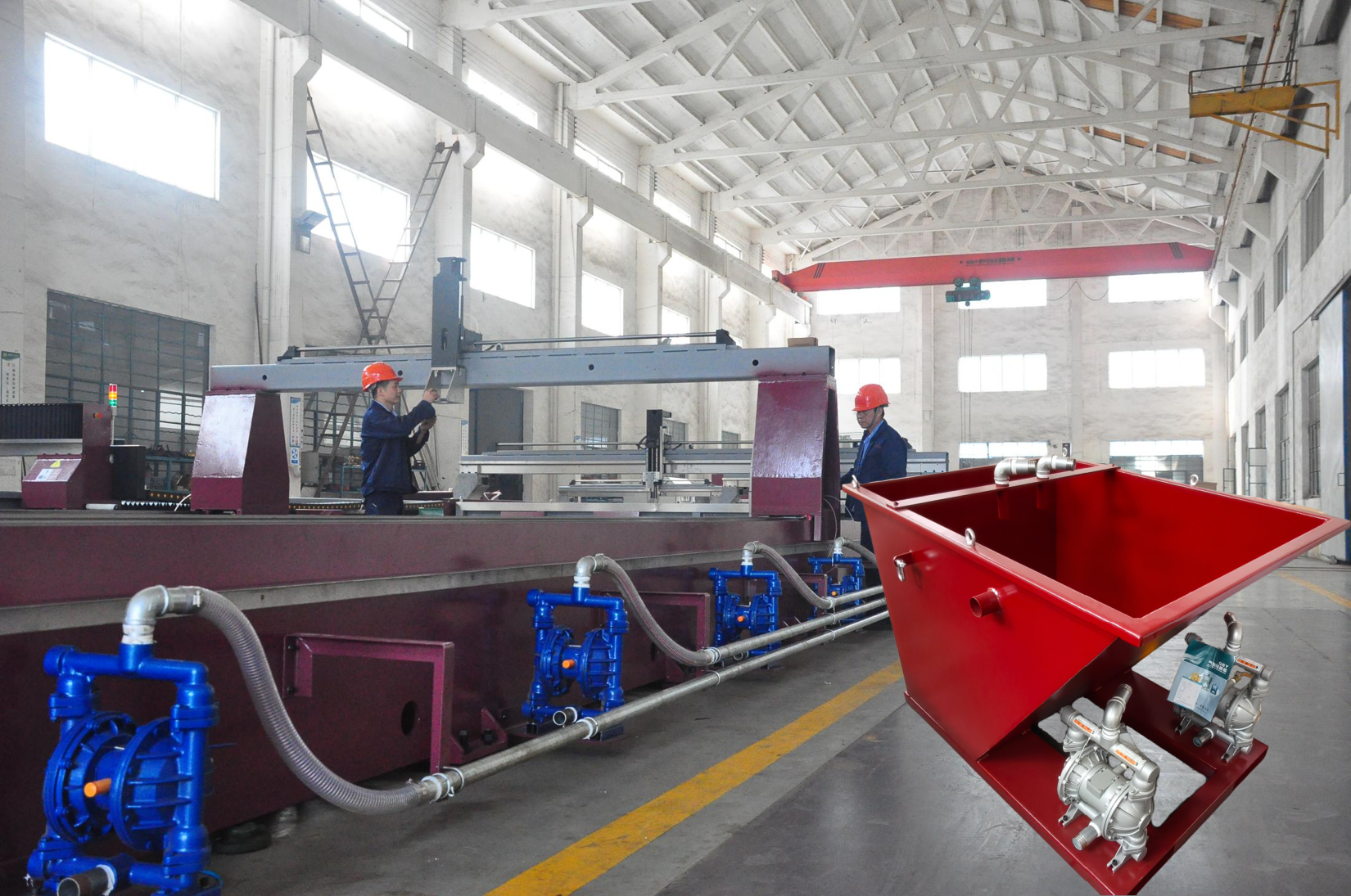 YC Waterjet automatic sludge removal system demonstrating factory-level production quality