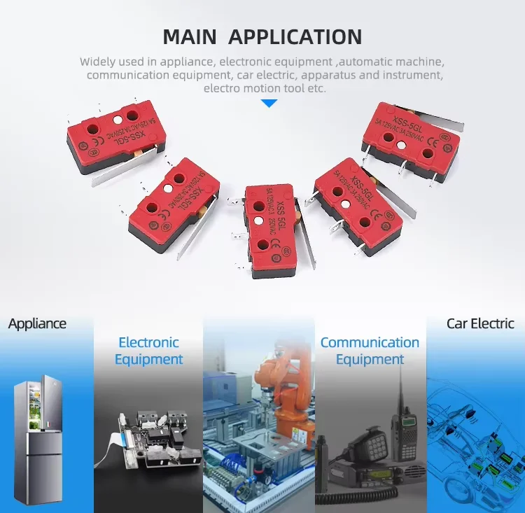 Micro switch applications on the low-voltage control side of consumer electronics designs