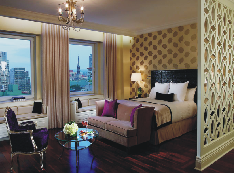 Ritz-Carlton Montreal guest room with RICHART custom furniture