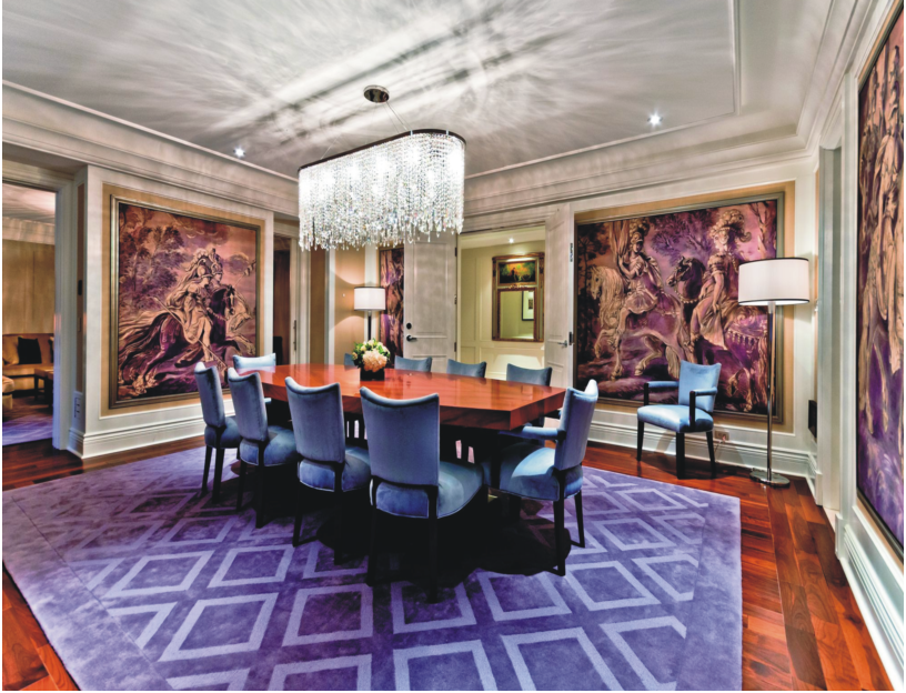 Meeting room at Ritz-Carlton Montreal with fixed furniture