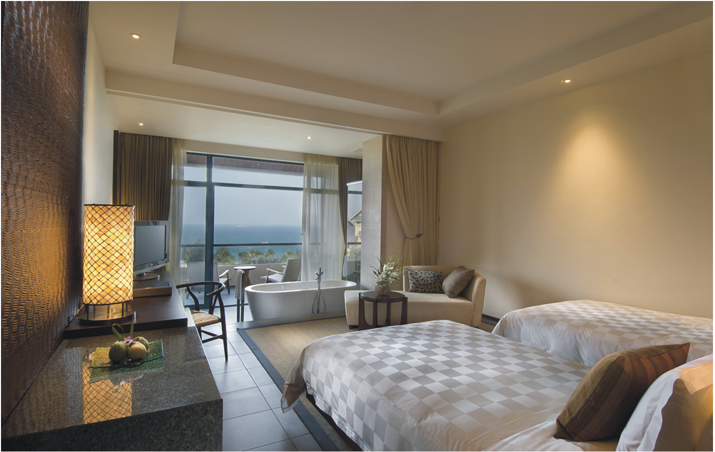 Guest room at Conrad Beijing with RICHART custom furniture