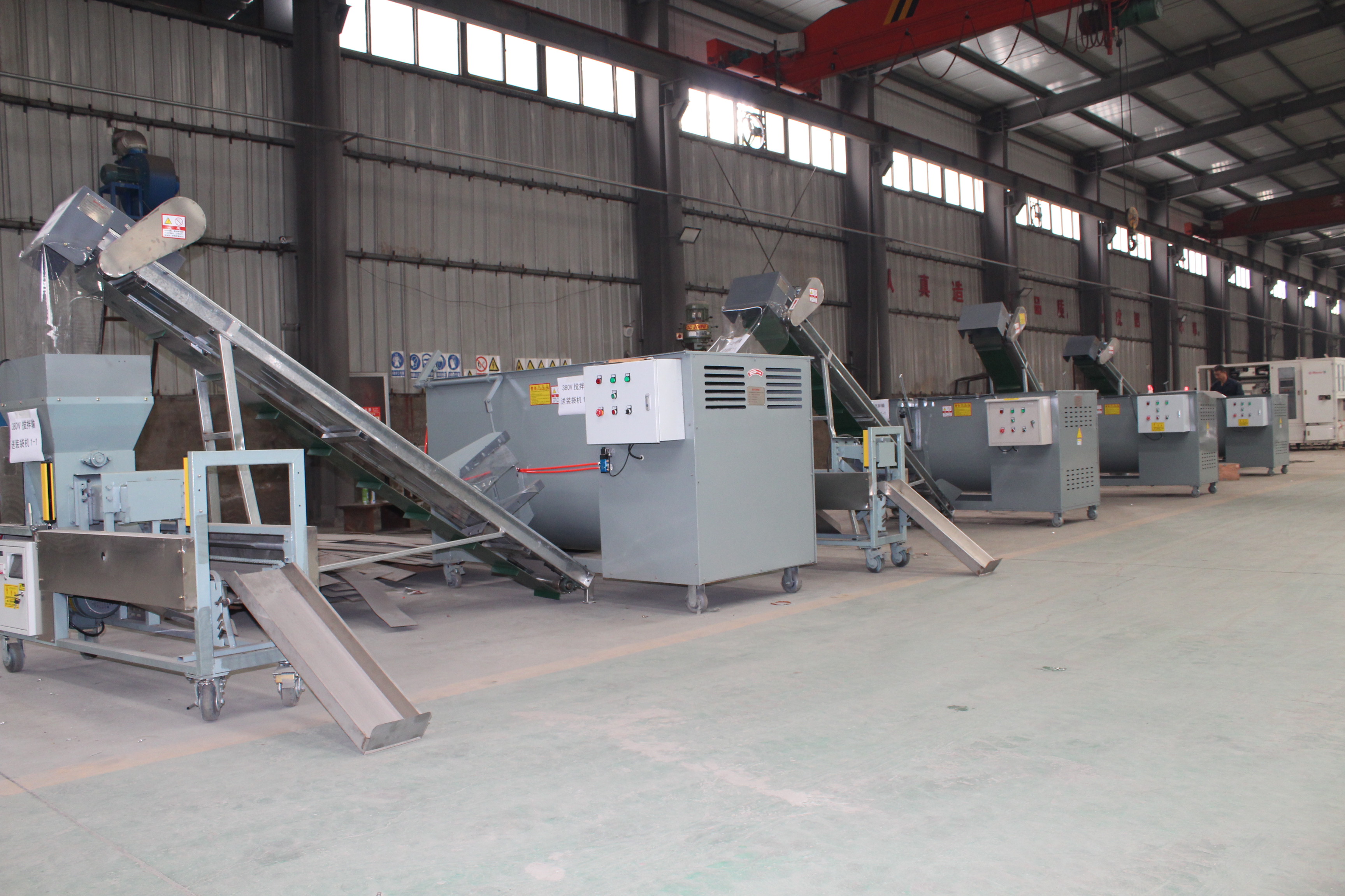 Finished products of edible mushroom automation equipment at Changxing factory