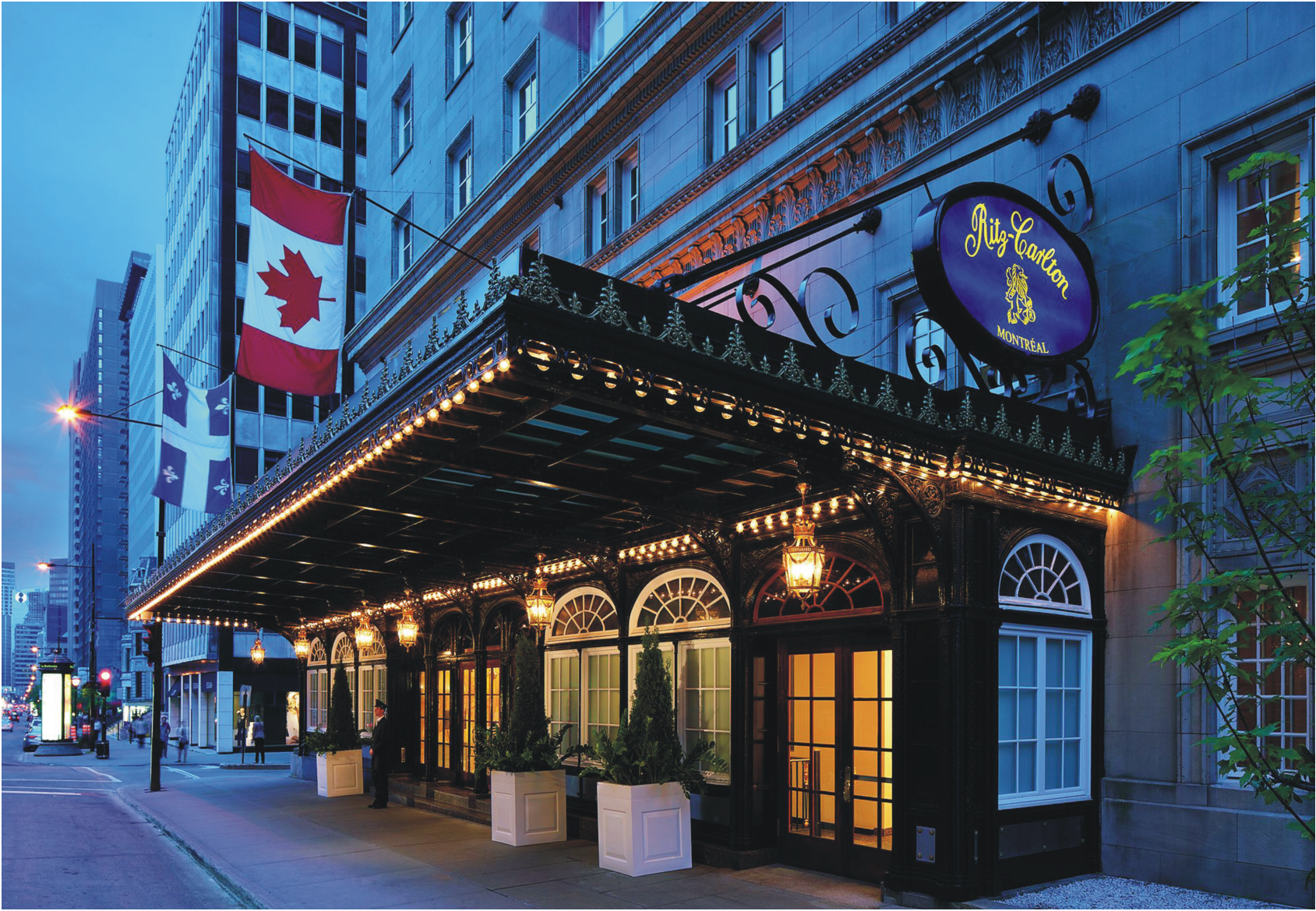 Lobby entrance of Ritz-Carlton Montreal, a five-star hotel furniture project referenced in luxury hotel procurement discussions
