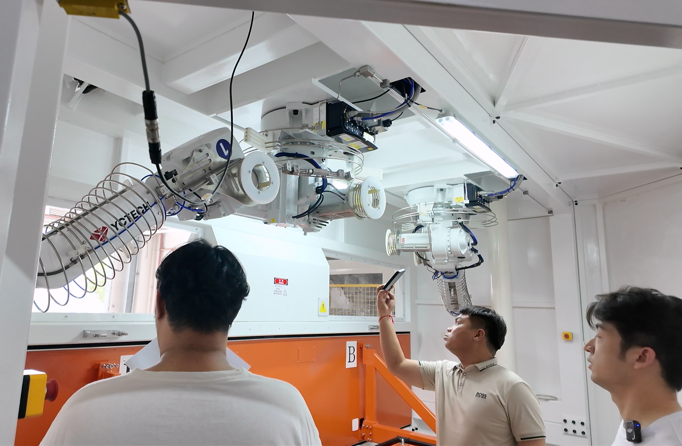 YC Waterjet customer acceptance inspection in Thailand