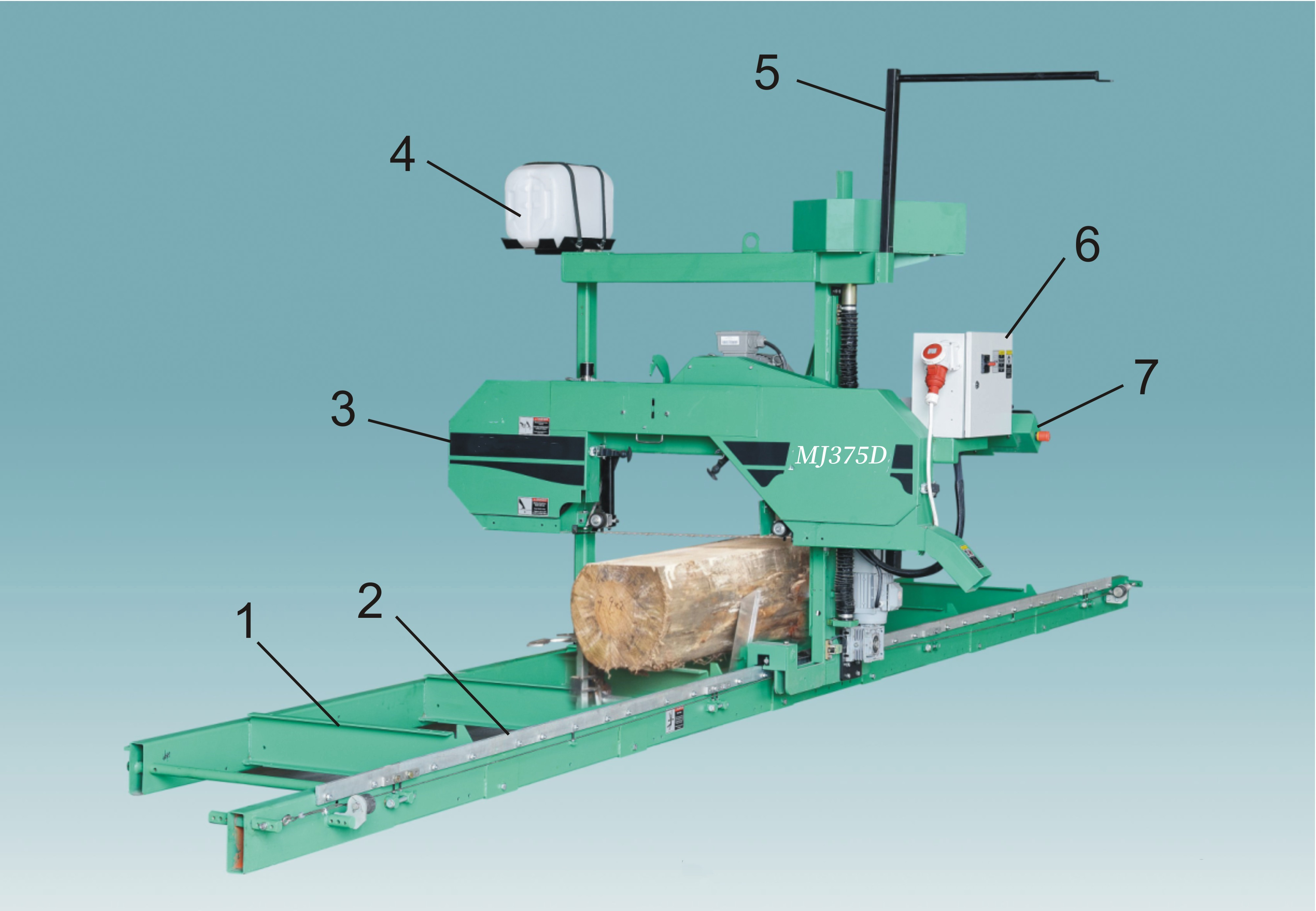 Horizontal band saw machine MJ375D