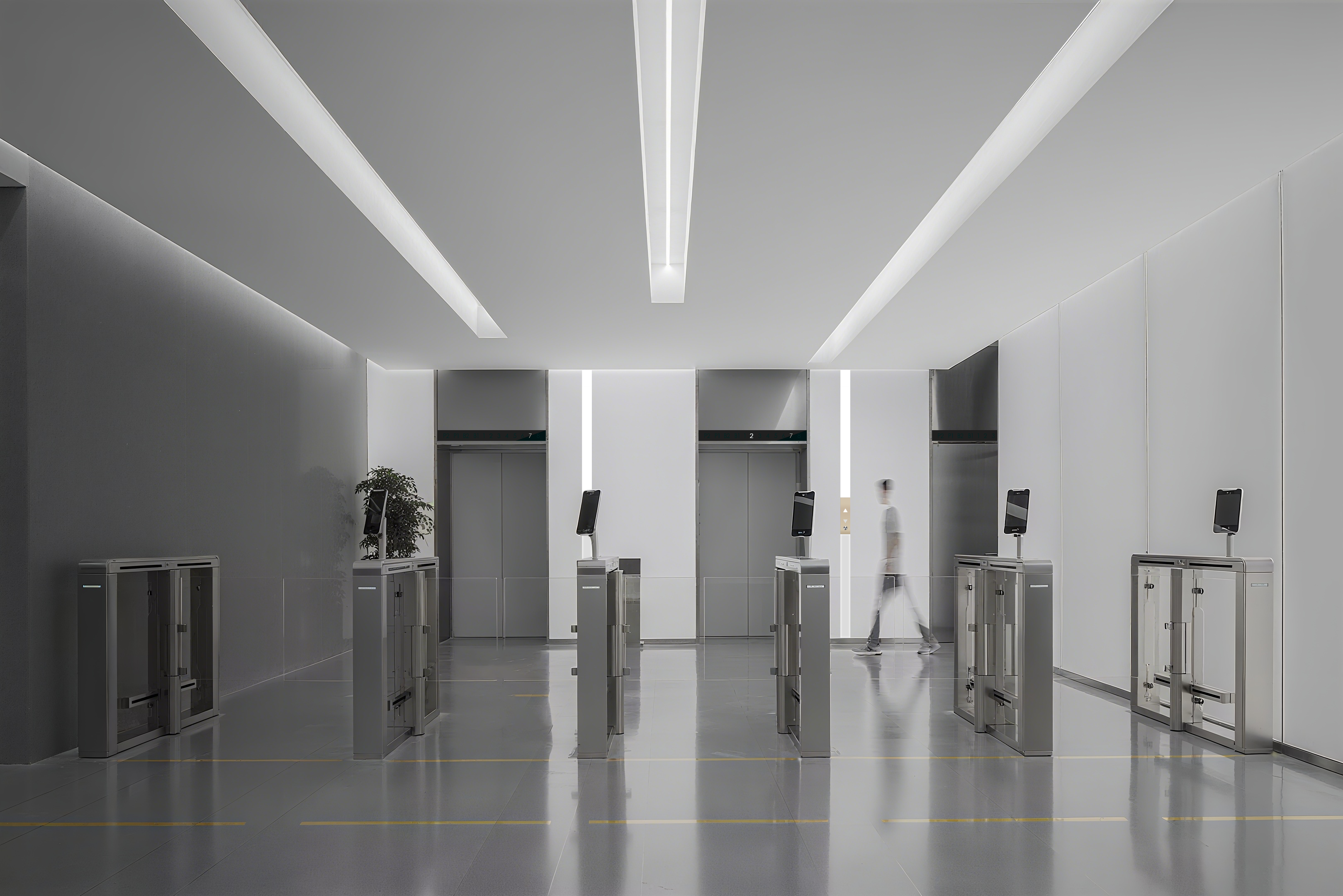 Office building facade representing commercial building types served by passenger elevators