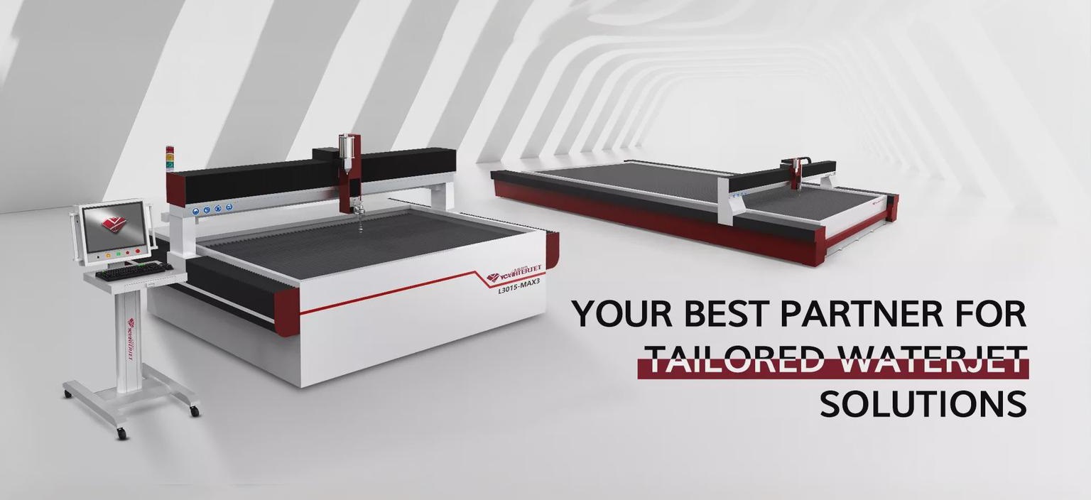 YC Waterjet cutting machine in industrial application