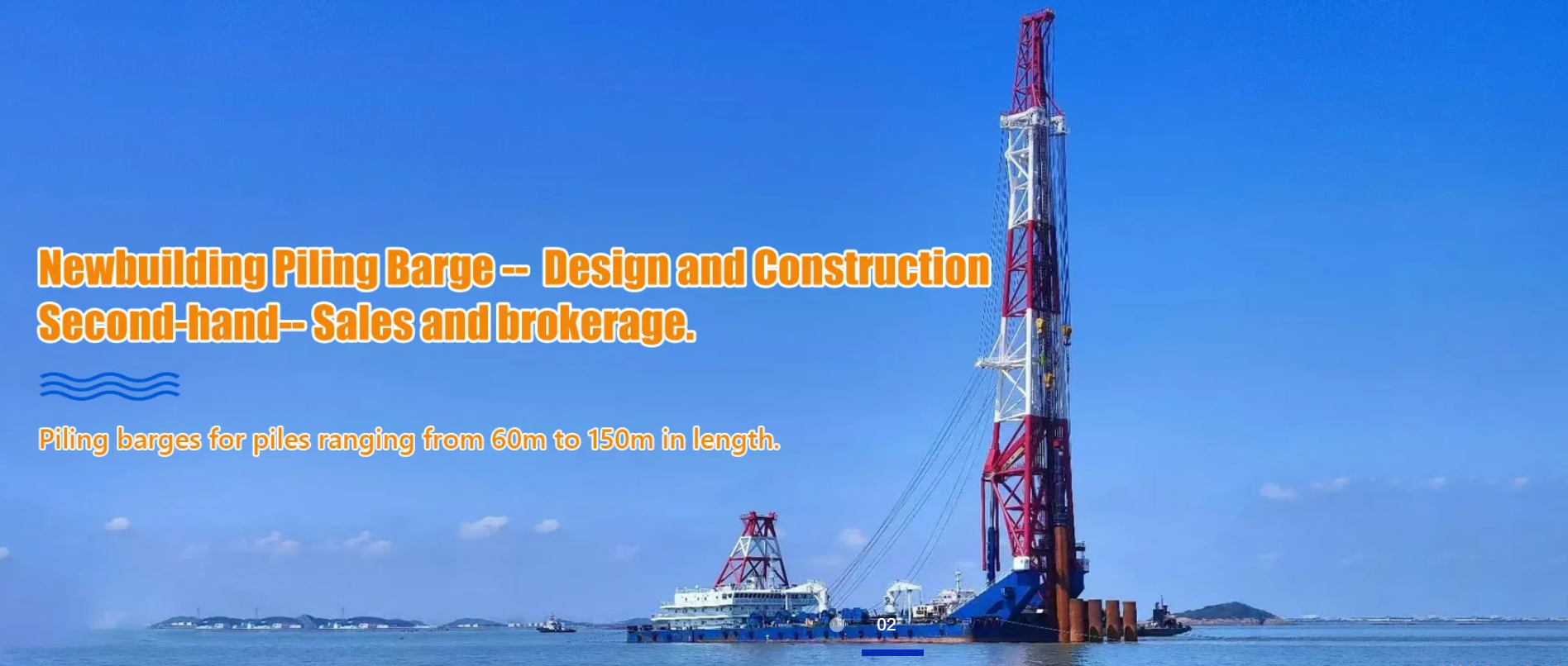 Piling Barge for Offshore Wind Farm Construction