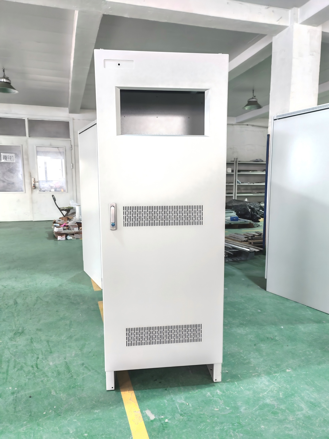 CE certified electric control cabinet interior with mounting plate