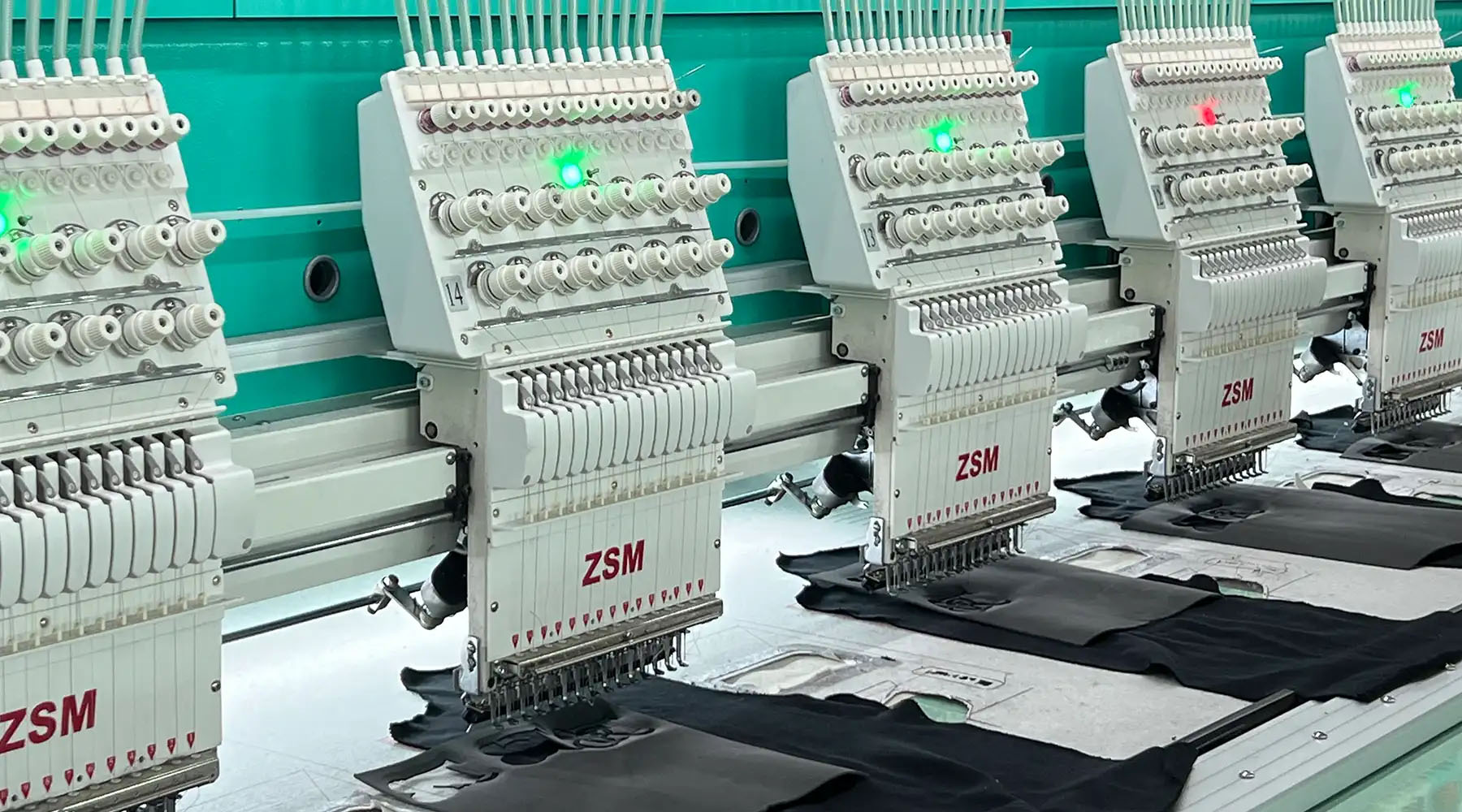 Qianshiwear embroidery machine in factory